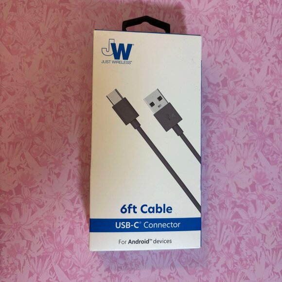 Brand New JW (Just Wireless) 6ft Cable USB-C Connector - Picture 8 of 9